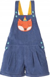 Frugi Cerys Cord Dungarees, Blue lake/Fox (4-5y, 5-6y only)