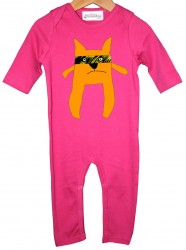Love Frankie Ninja Fox Romper, Pink 