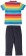 Frugi rainbow stripe outfit