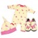 Inch Blue Butterfly Gift Set - Babyshoes, Hat and Babygrow