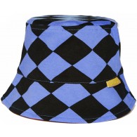Boys&Girls Harlequin Baby Hat, Sky Blue 