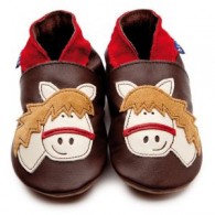 Inch Blue Horse Baby Shoes