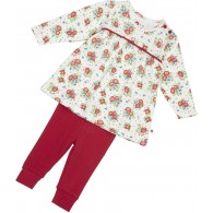 Piccalilly Red Rose Baby Set