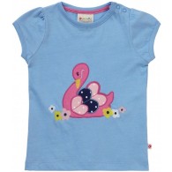 Piccalilly Swan Applique T Shirt (6m-3y)